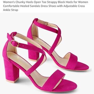 Elegant Pink Strappy Heels for Women